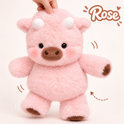 La Peluche vache qui court et s'agite | Plushrush®