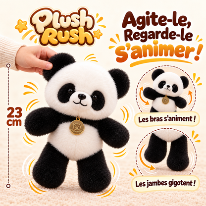 La peluche panda qui court quand on l’agite | Plushrush®